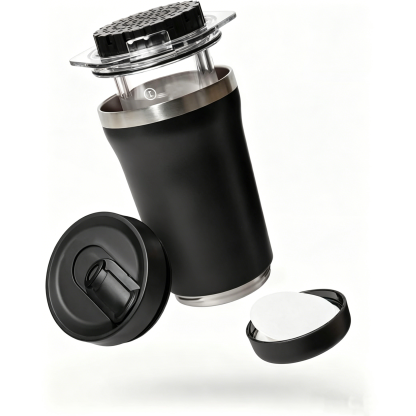 Small Portable Coffee Maker Kit – 3-in-1 French Press, Pour-Over