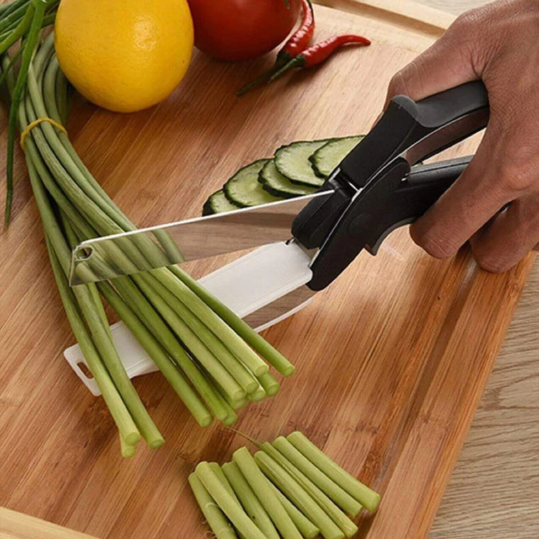 Kitchen Scissors – Multifunction 2-in-1 Fruit Vegetable Meat Scissor