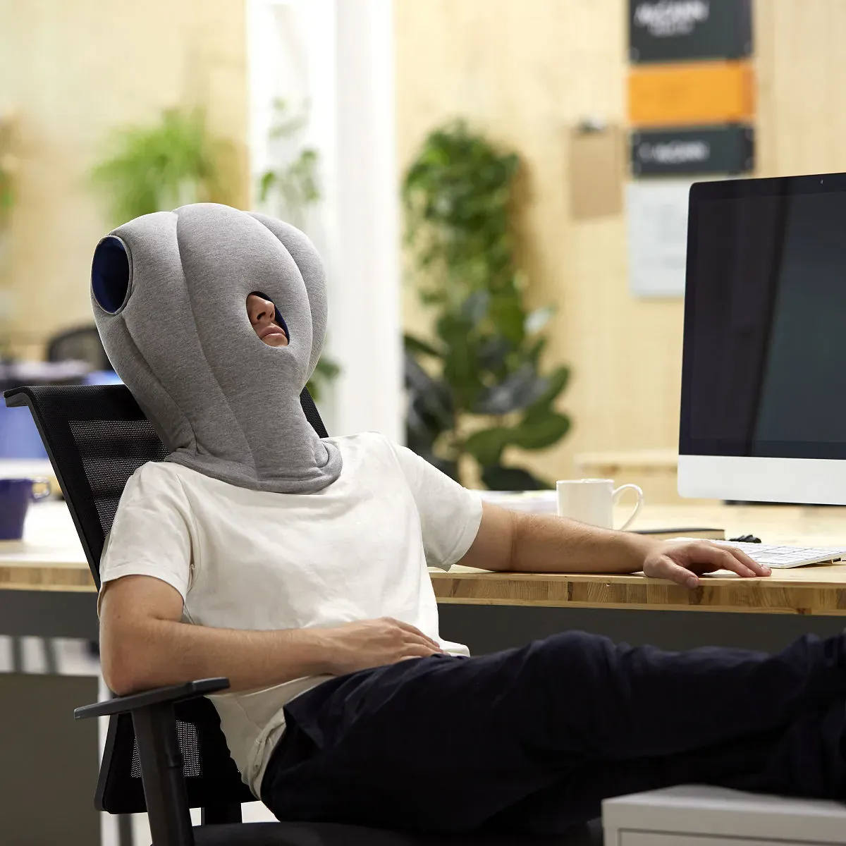 Nap Anywhere Pillow — Compact Travel & Office Nap Cushion