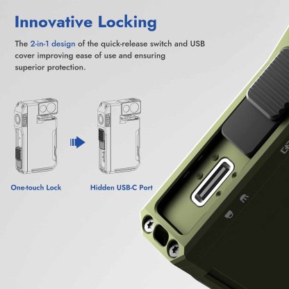 Rechargeable EDC Flashlight | 400 Lumens Dual Light Source, IP68 Waterproof, Magnetic Base