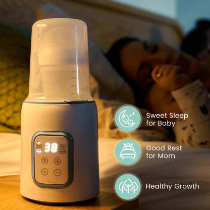 8-in-1 Fast Baby Bottle Warmer with Timer – Safe for Breastmilk Nutrients