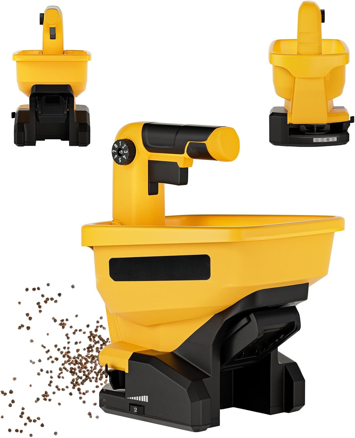 Multi-Purpose Handheld Seed & Salt Spreader
