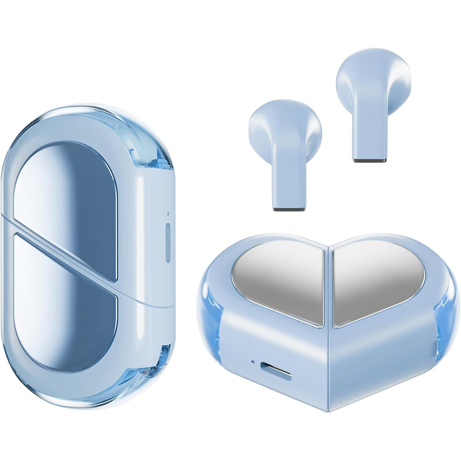 Heart Wireless Earbuds – Cute Mini Bluetooth Earbuds for Girls and Kids