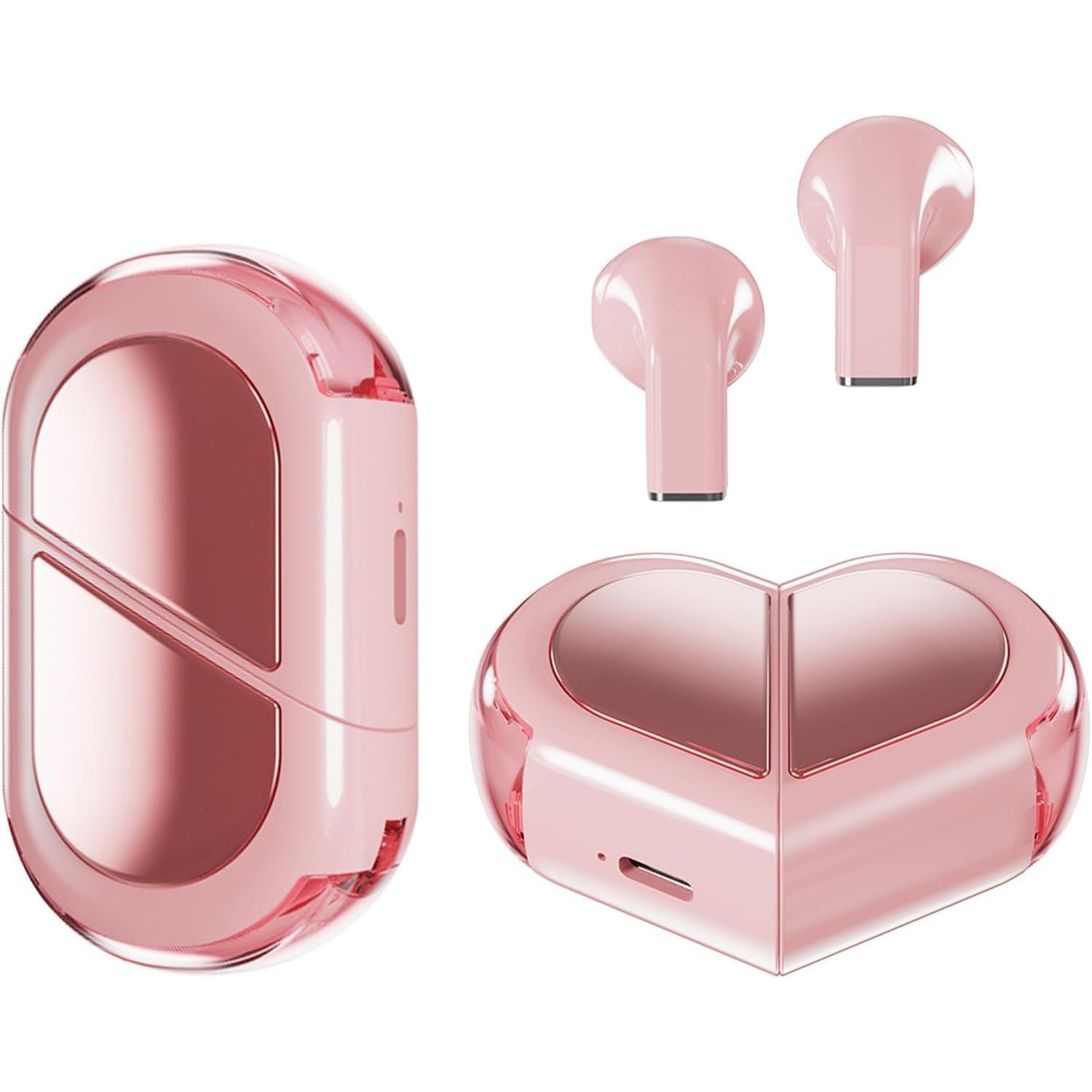 Heart Wireless Earbuds – Cute Mini Bluetooth Earbuds for Girls and Kids