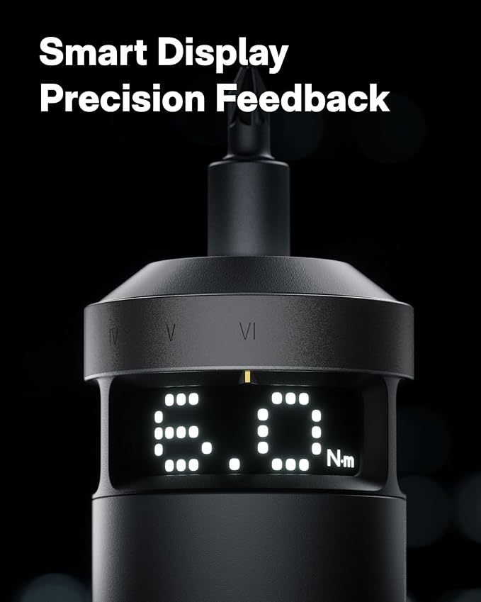 Electric screwdriver, smart display, 6 torque settings