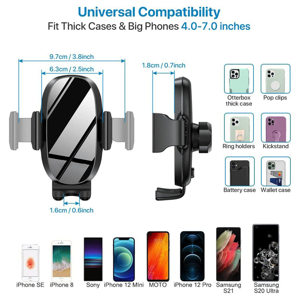 Car Cup Holder Phone Mount | Universal Adjustable Long Neck Design