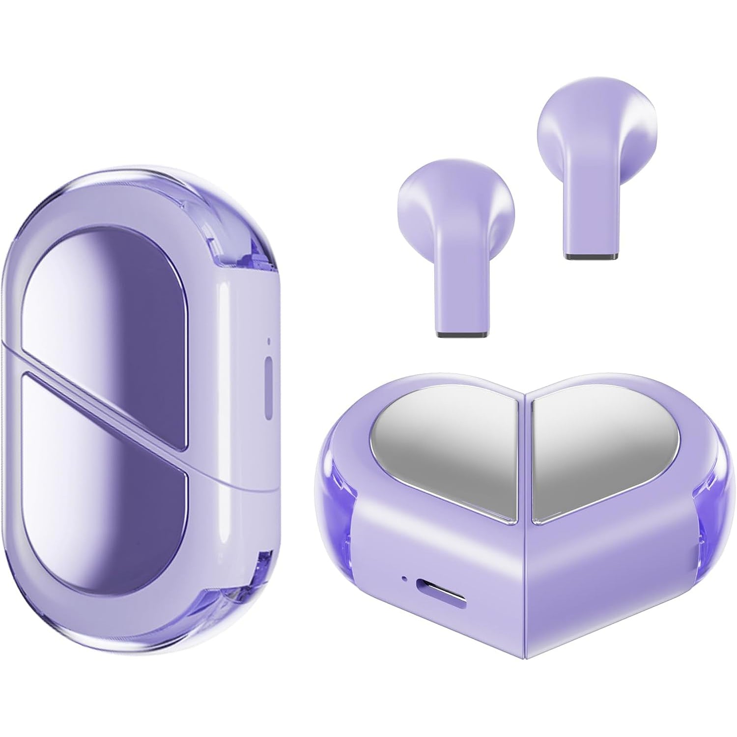 Heart Wireless Earbuds – Cute Mini Bluetooth Earbuds for Girls and Kids