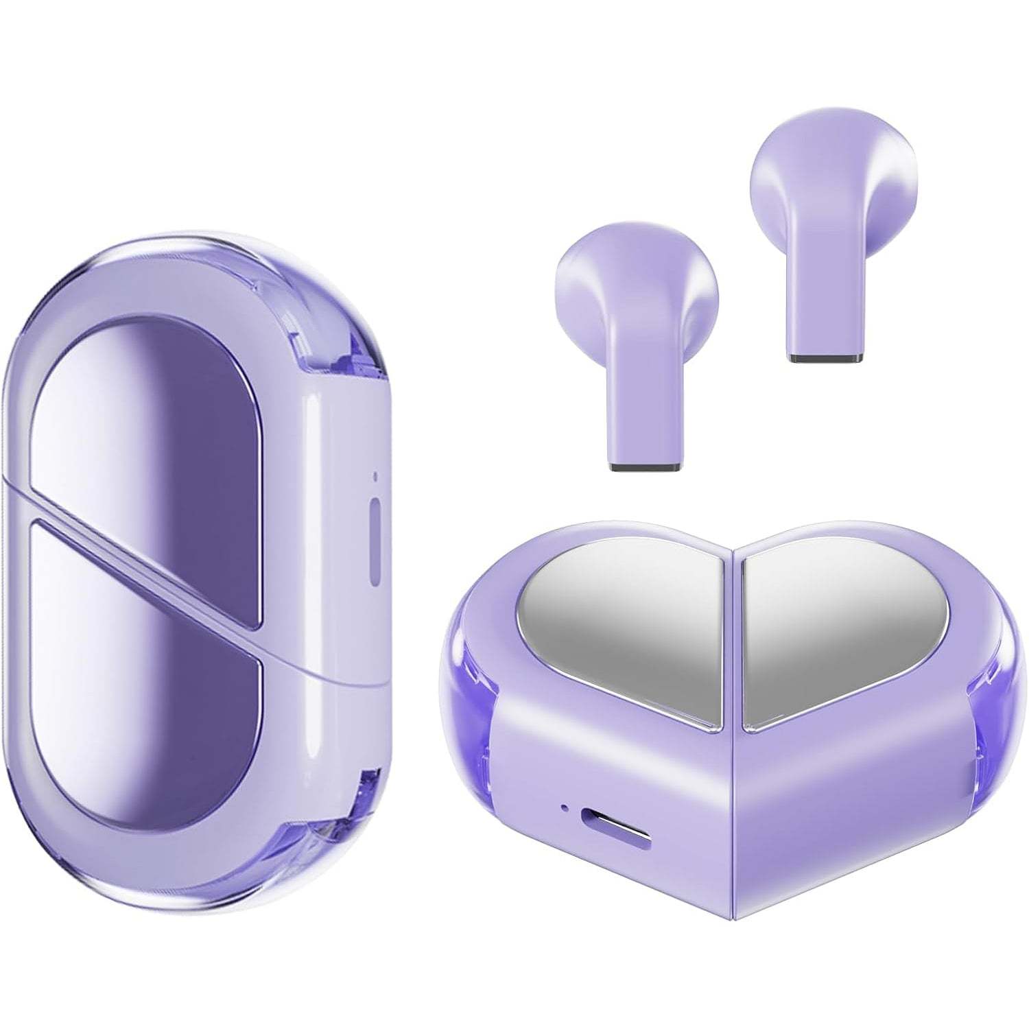 Heart Wireless Earbuds – Cute Mini Bluetooth Earbuds for Girls and Kids