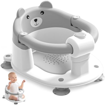 Baby Bath Seat for Babies 6 Months & Up – Non-Slip Toddler Bath Seat