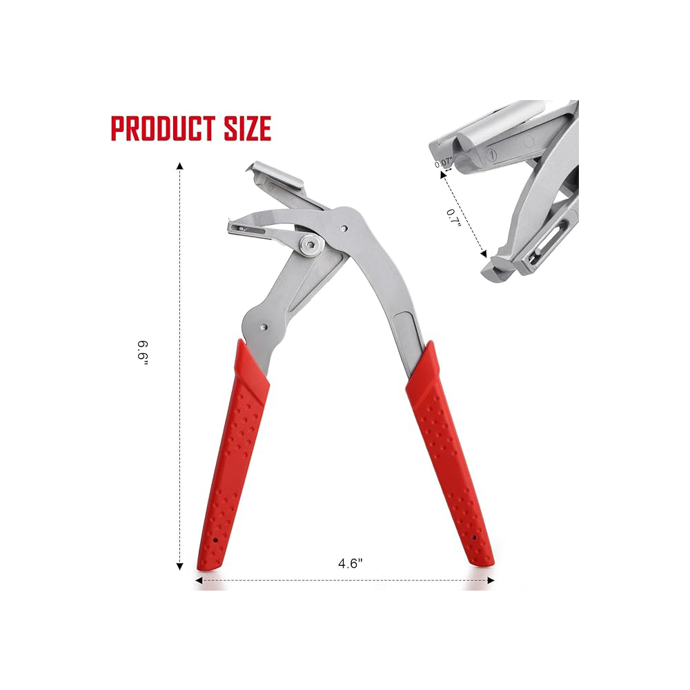 Automotive clip pliers, panel clip removal pliers