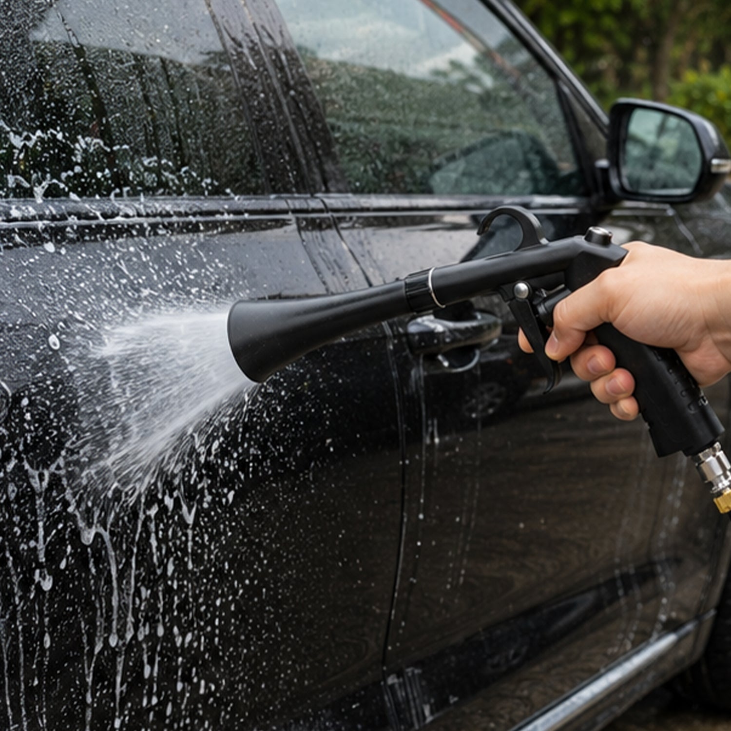 High-pressure car cleaning gun