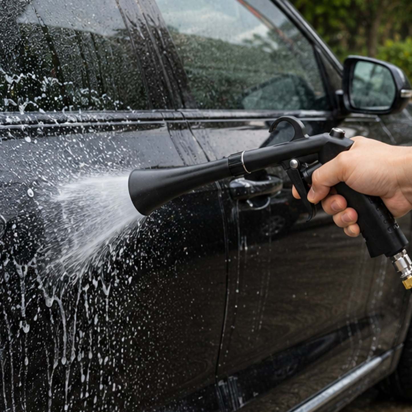 High-pressure car cleaning gun