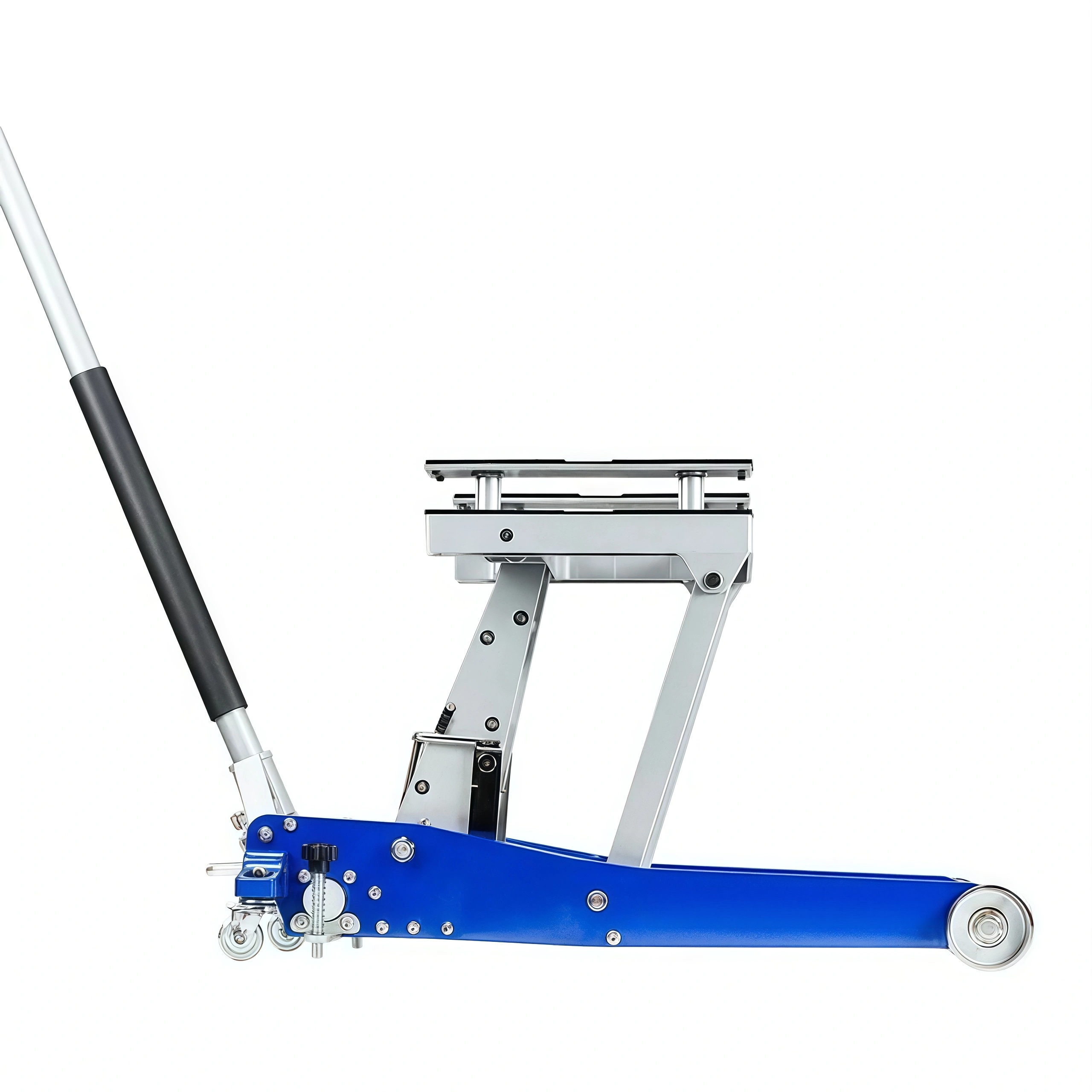 Heavy-Duty Aluminum Motorcycle & ATV Lift — 1,500 lb Hydraulic-Style Service Jack