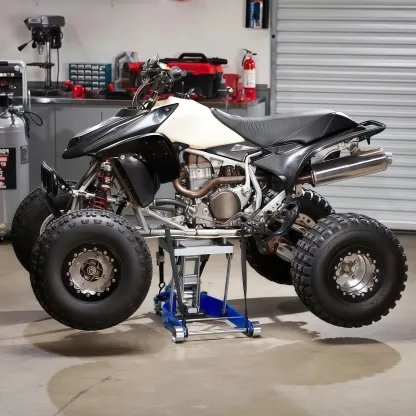 Heavy-Duty Aluminum Motorcycle & ATV Lift — 1,500 lb Hydraulic-Style Service Jack