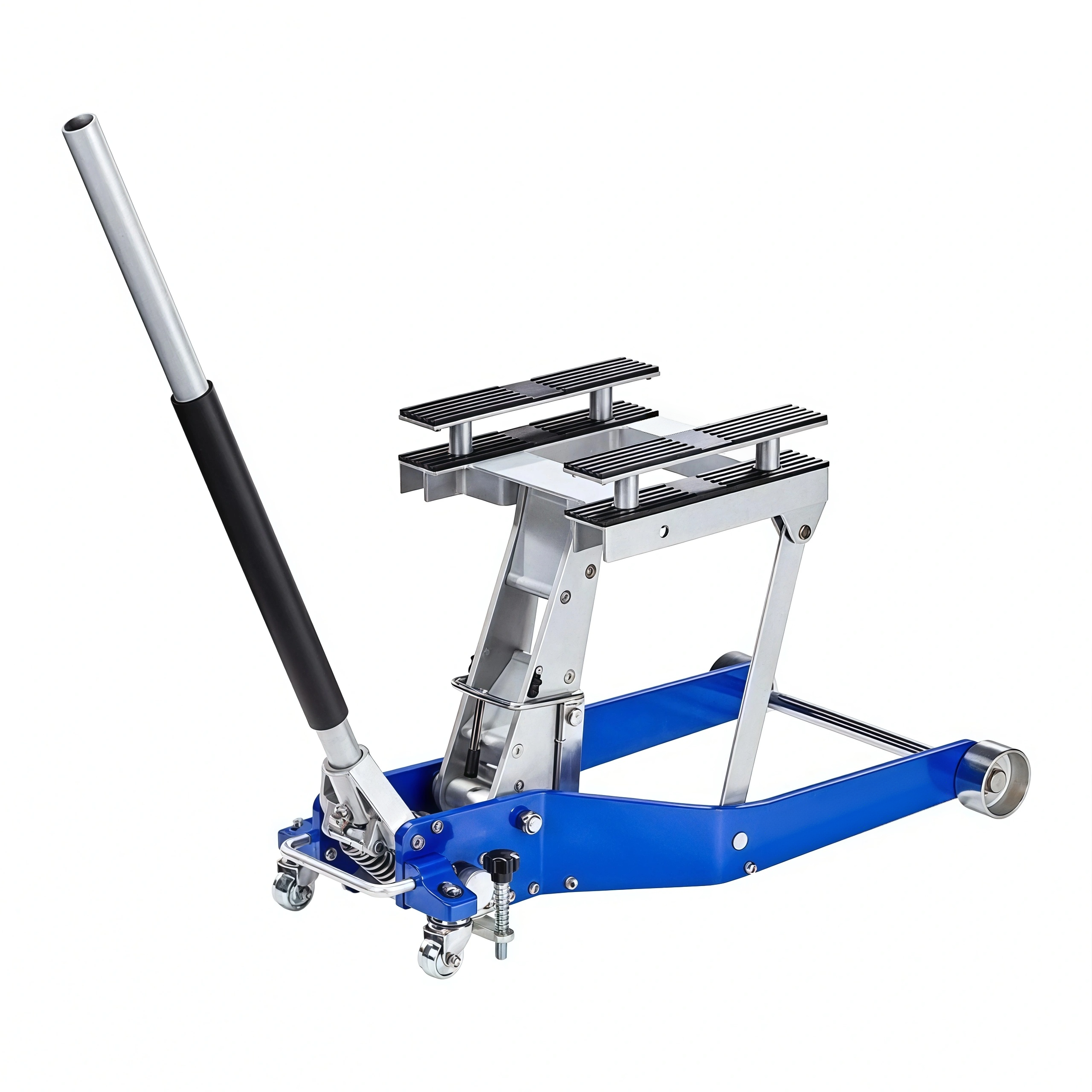 Heavy-Duty Aluminum Motorcycle & ATV Lift — 1,500 lb Hydraulic-Style Service Jack