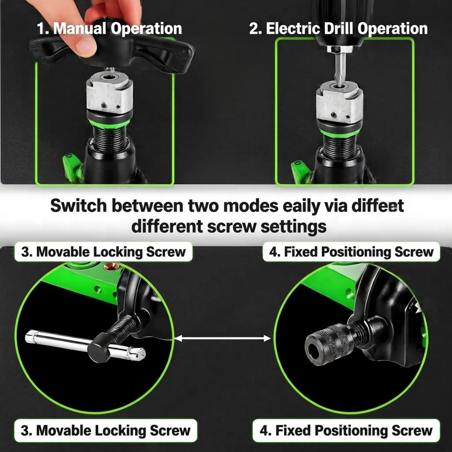 Manual Eccentric Flaring Tool Kit for Copper Tubing and HVAC Refrigeration Repair