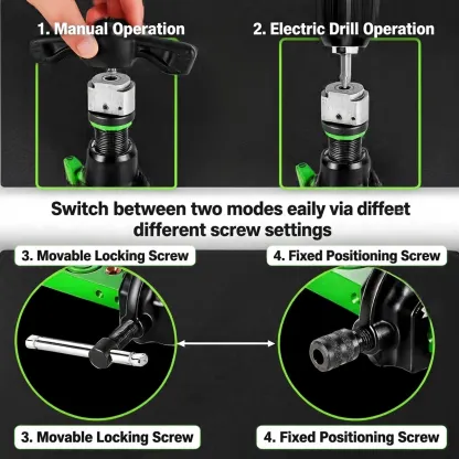 Manual Eccentric Flaring Tool Kit for Copper Tubing and HVAC Refrigeration Repair