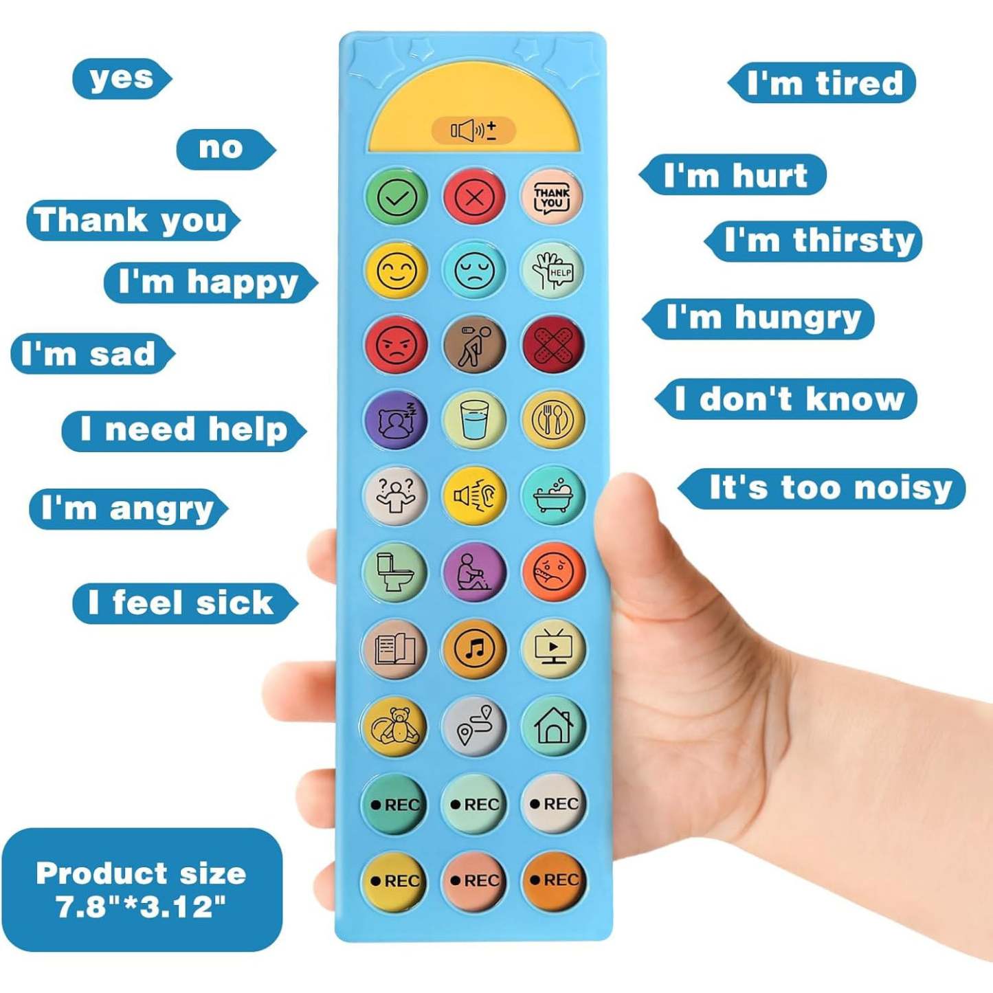 Autism Communication Aid, Non-Verbal Communication Tool, Speech Therapy & Stroke Rehabilitation Device