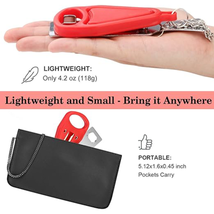 Portable travel door lock is detachable and requires no drilling