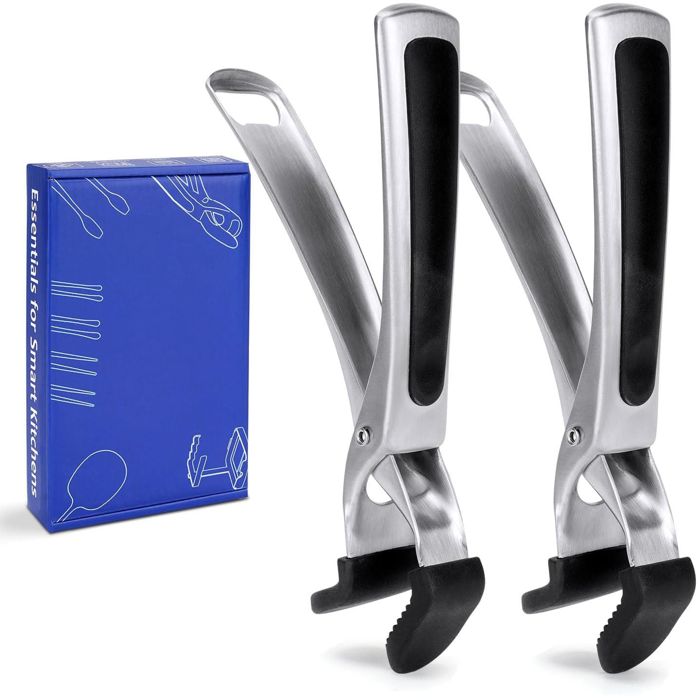 Pizza Pan Clamp, Non-Slip Pot Tongs, Hot Dish & Bowl Remover, Ideal for Cooking & Steaming