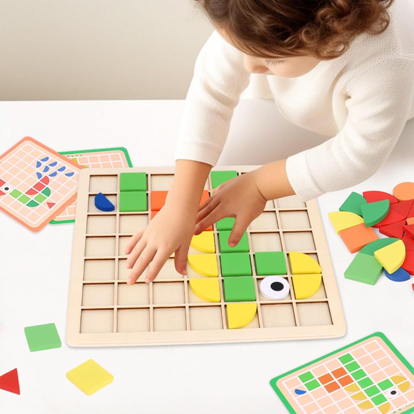 Dementia Activities for Seniors – 120 Pieces Wooden Matching Puzzle Games for Elderly