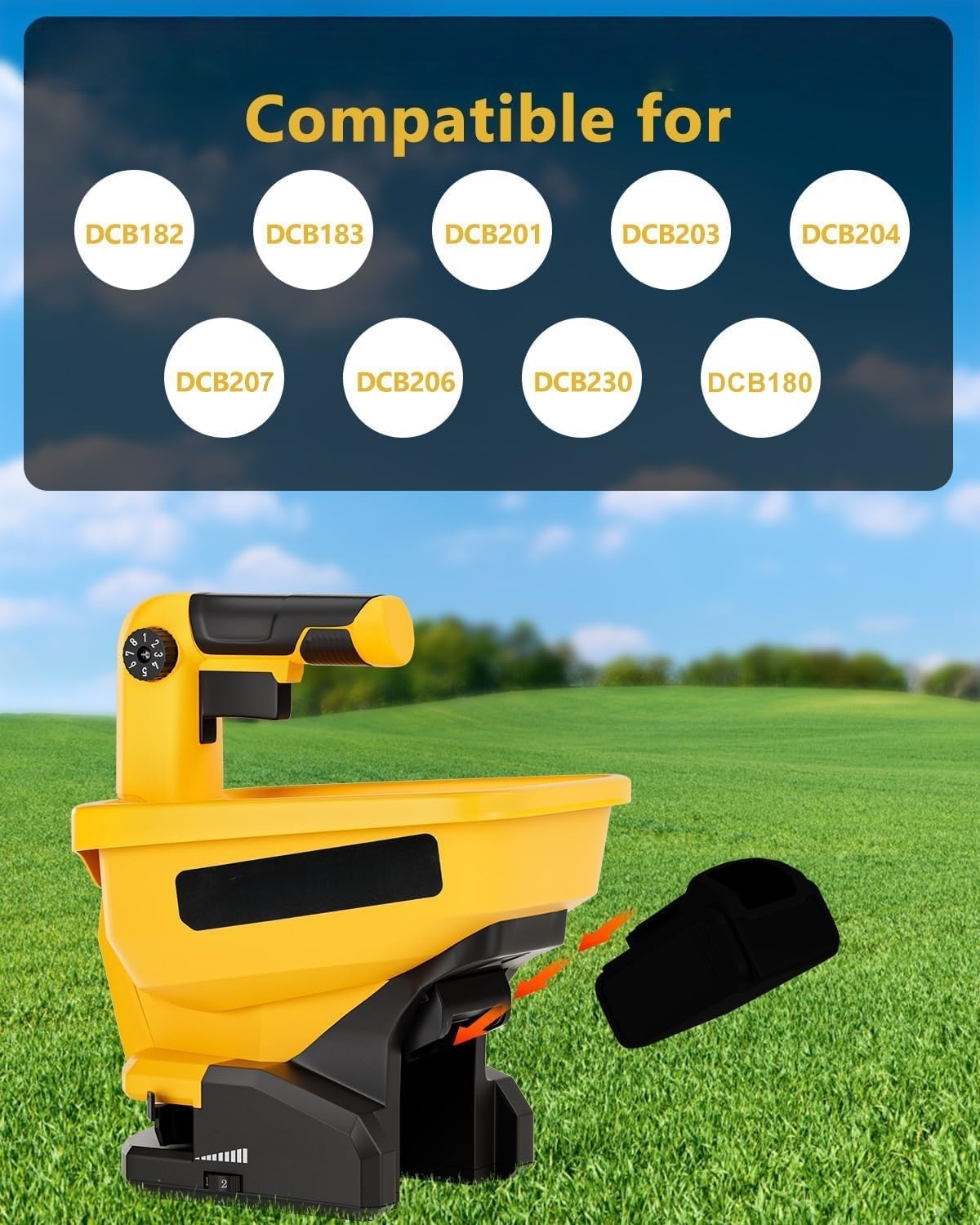 Multi-Purpose Handheld Seed & Salt Spreader