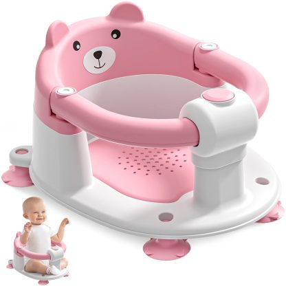 Baby Bath Seat for Babies 6 Months & Up – Non-Slip Toddler Bath Seat