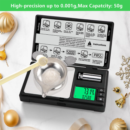 High-precision milligram scale 50g/0.01g digital