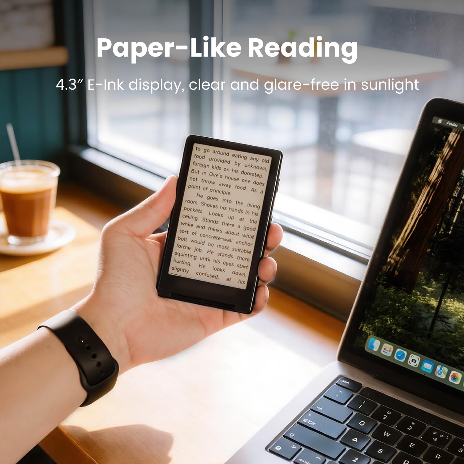 Ultra-Compact Magnetic E-Reader – Portable Reading Companion