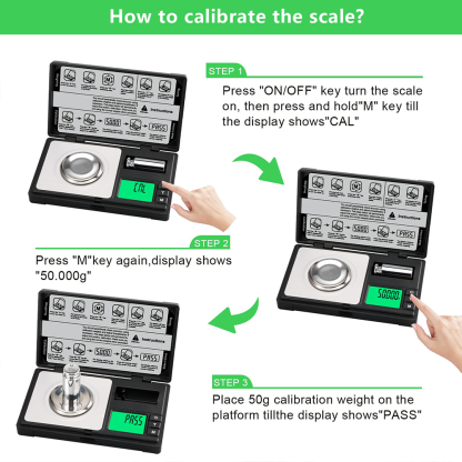 High-precision milligram scale 50g/0.01g digital