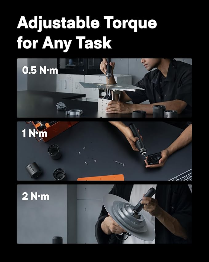 Electric screwdriver, smart display, 6 torque settings