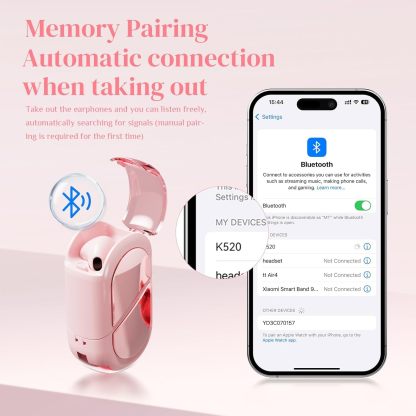 Heart Wireless Earbuds – Cute Mini Bluetooth Earbuds for Girls and Kids