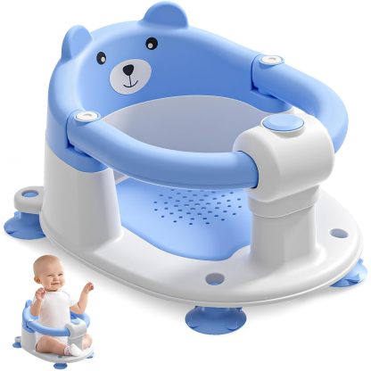 Baby Bath Seat for Babies 6 Months & Up – Non-Slip Toddler Bath Seat