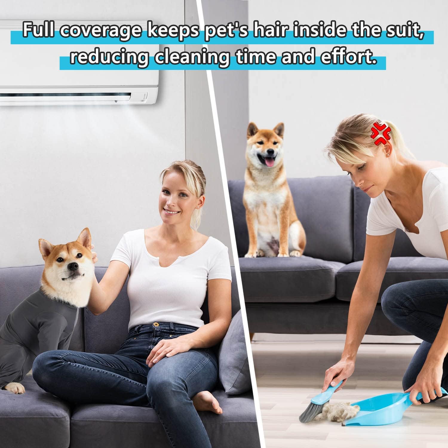 Dog Post-Surgery Recovery Suit – With Legs for Small, Medium & Large Dogs