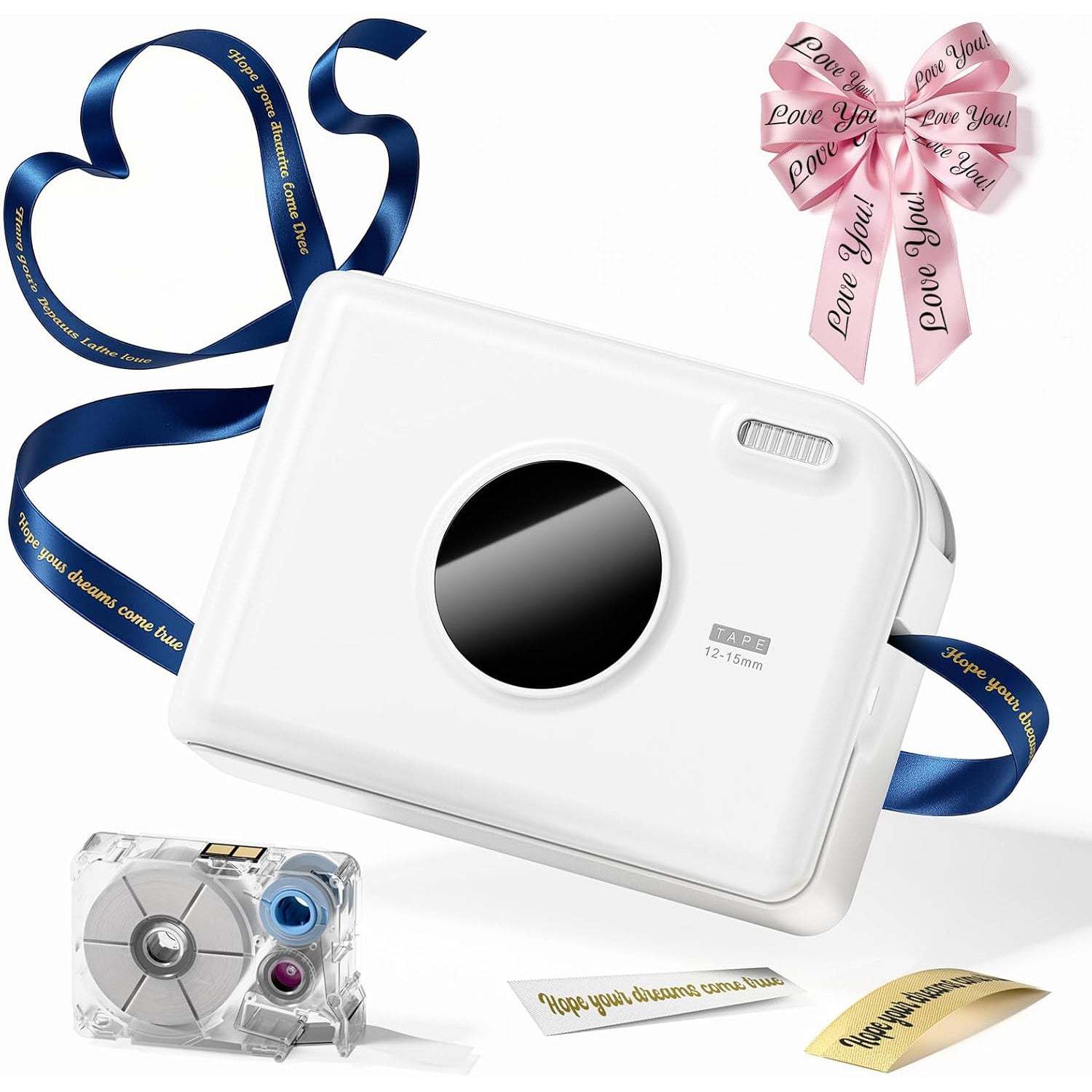 Label Maker Machine – Mini Bluetooth Portable Color Text Label Printer