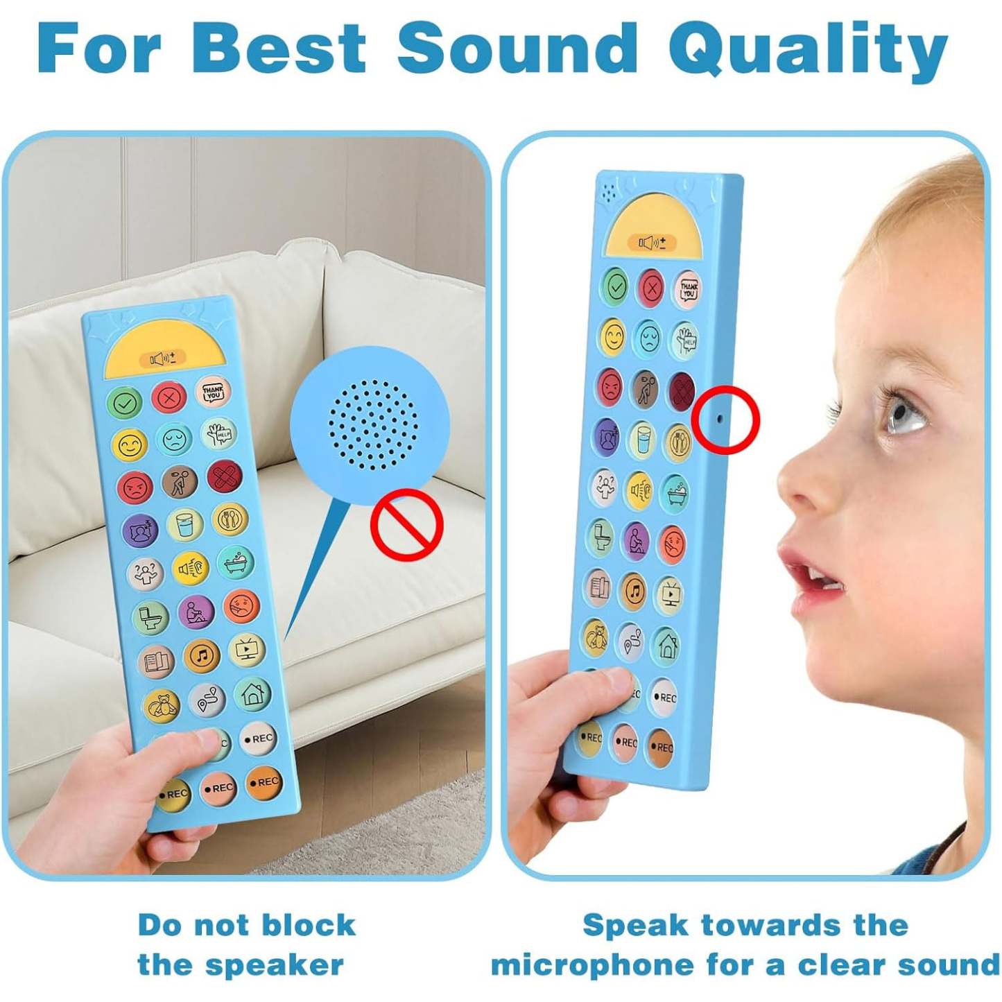 Autism Communication Aid, Non-Verbal Communication Tool, Speech Therapy & Stroke Rehabilitation Device