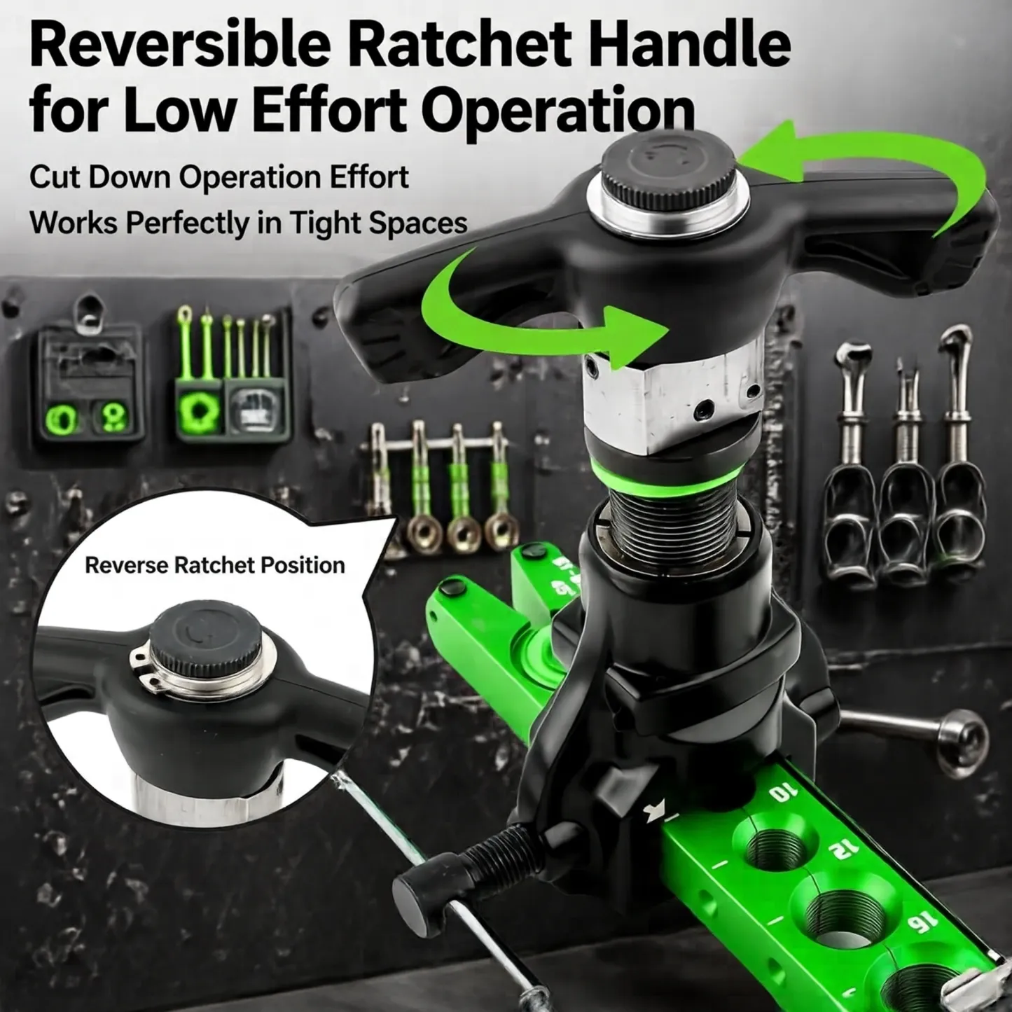 Manual Eccentric Flaring Tool Kit for Copper Tubing and HVAC Refrigeration Repair