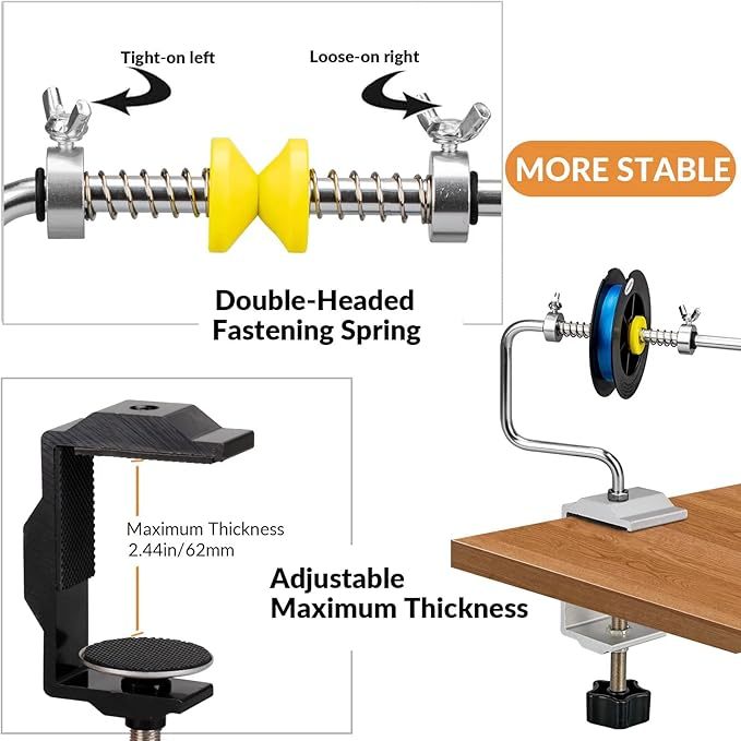 Fishing Line Spooler — Adjustable Portable Line Winder Tool