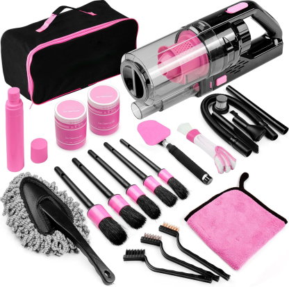 Car Interior Cleaning Tool Set — Windshield & Dashboard Detail Cleaner Kit