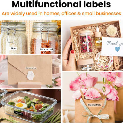 Label Maker Machine – Mini Bluetooth Portable Color Text Label Printer