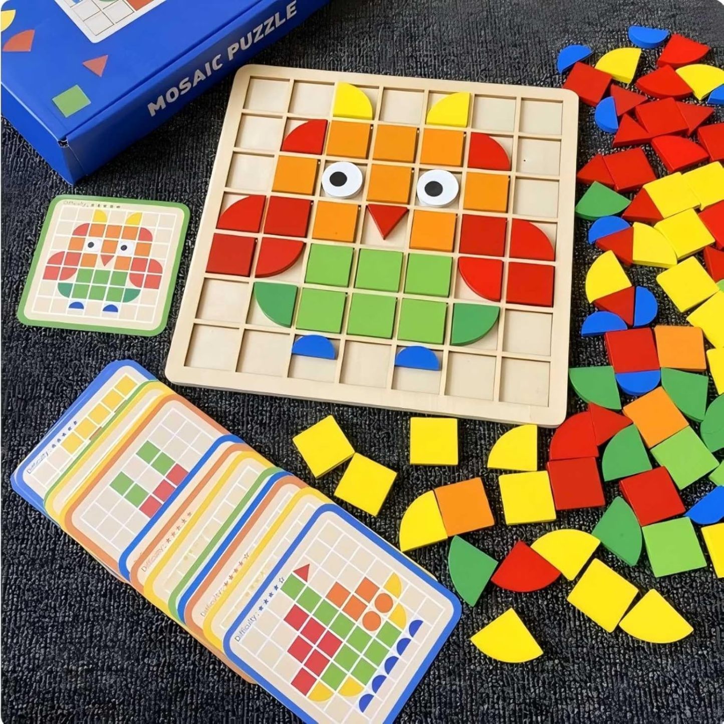 Dementia Activities for Seniors – 120 Pieces Wooden Matching Puzzle Games for Elderly