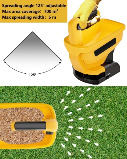 Multi-Purpose Handheld Seed & Salt Spreader