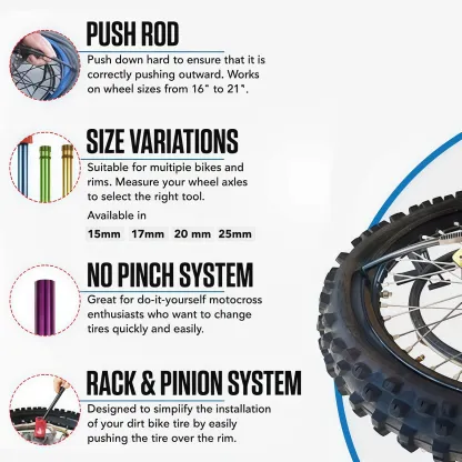 Professional Off-Road Motorcycle Tire Changing Tool for Enduro & Dirt Bikes