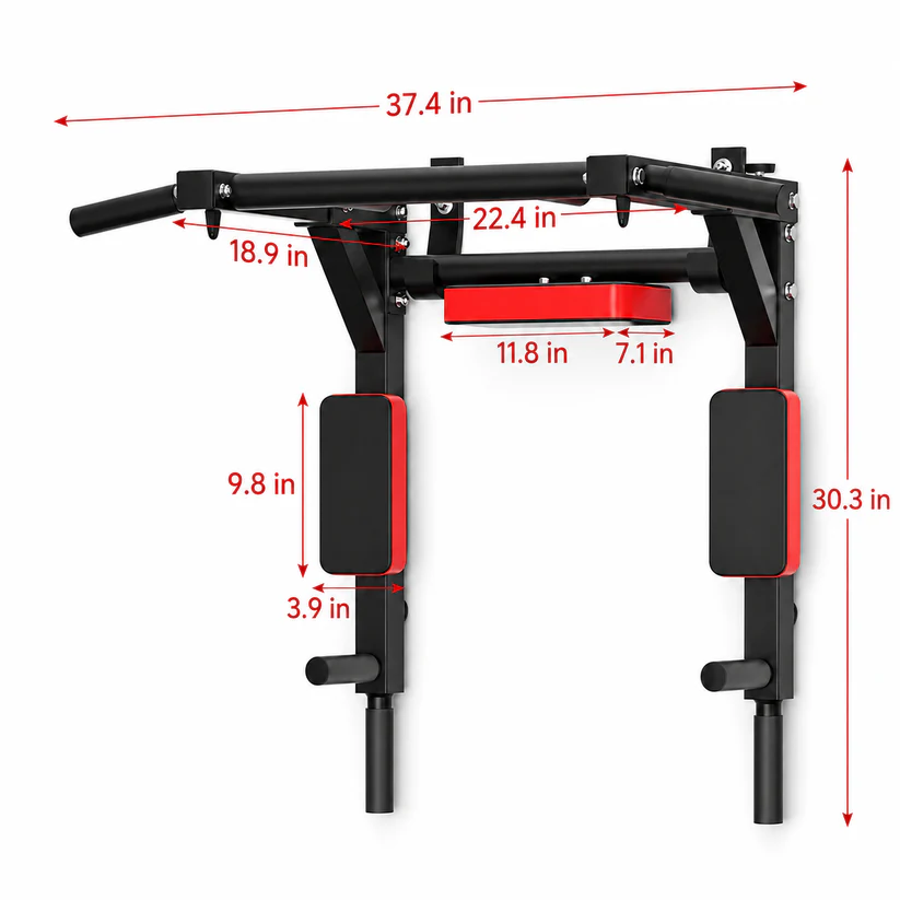 Wall-Mounted All-in-One Home Gym Training Station