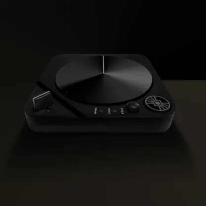 Digital Scratch & Sample Instrument, Portable Lo-Fi Sound Manipulation Device with Touch-Sensitive Platter