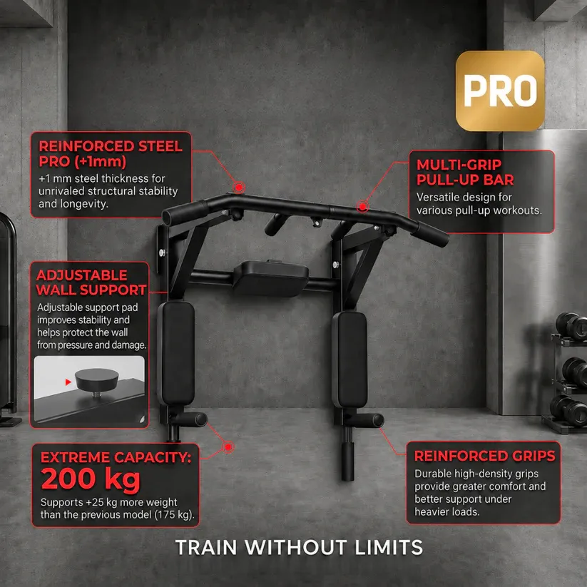Wall-Mounted All-in-One Home Gym Training Station
