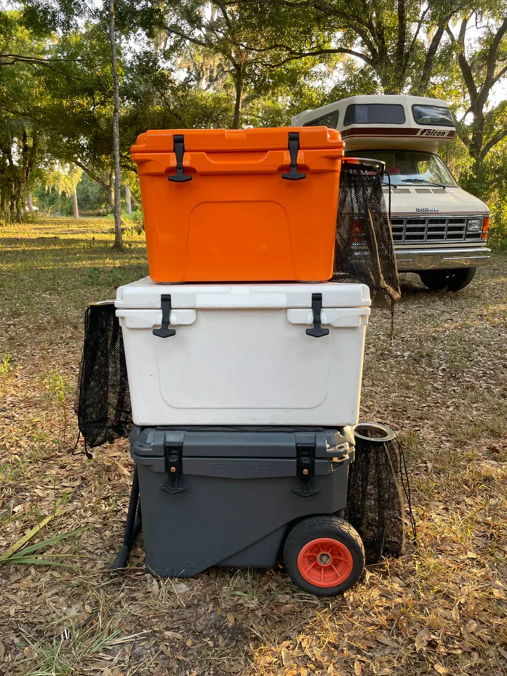Cooler Hanging Trash Bag — Reusable Outdoor Mesh Waste Bag