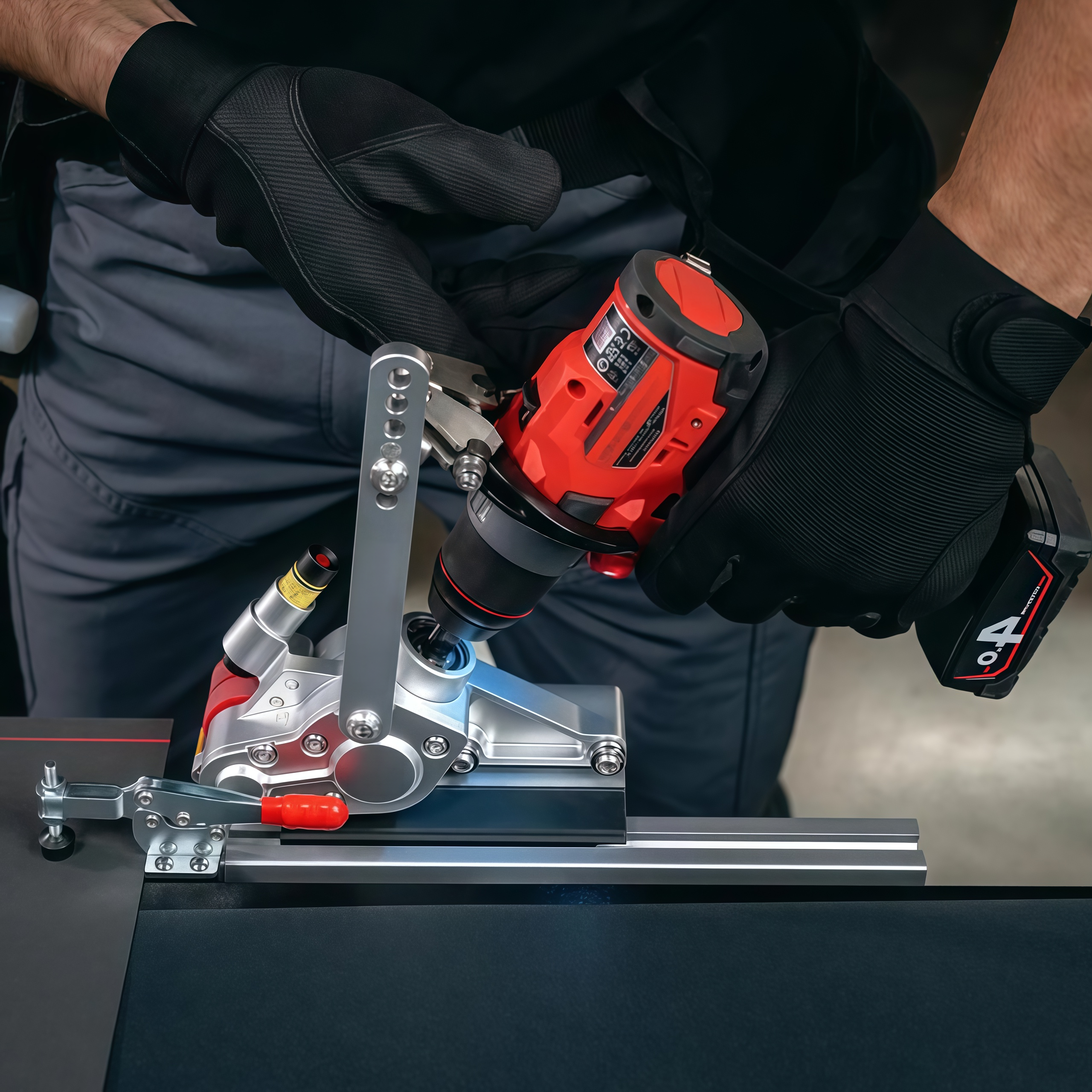 Laser-Guided Metal Sheet Cutting Attachment — Precision Roll Cutter for Cordless Drills