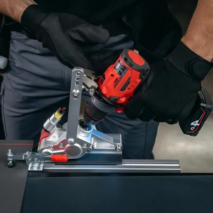 Laser-Guided Metal Sheet Cutting Attachment — Precision Roll Cutter for Cordless Drills