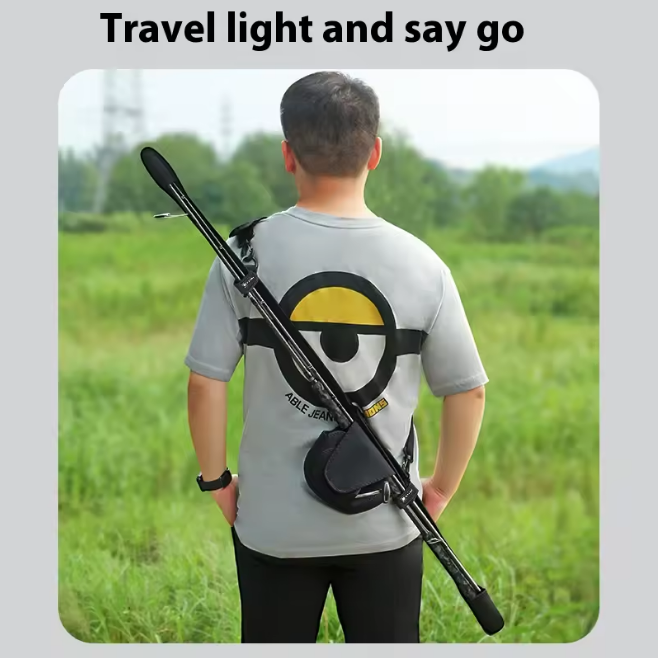 Lightweight Portable Fishing Rod Case – Protective Sleeve with Straps for Travel, Bike & Lure Rods